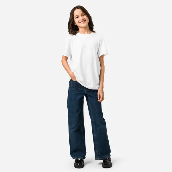 All-Over Print Youth Cotton Crew Neck T-shirt