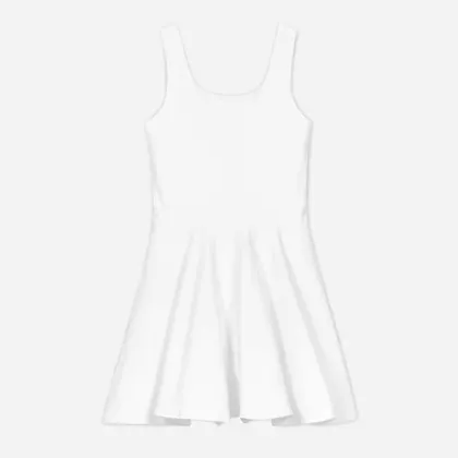 All-Over Print Cotton Skater Dress