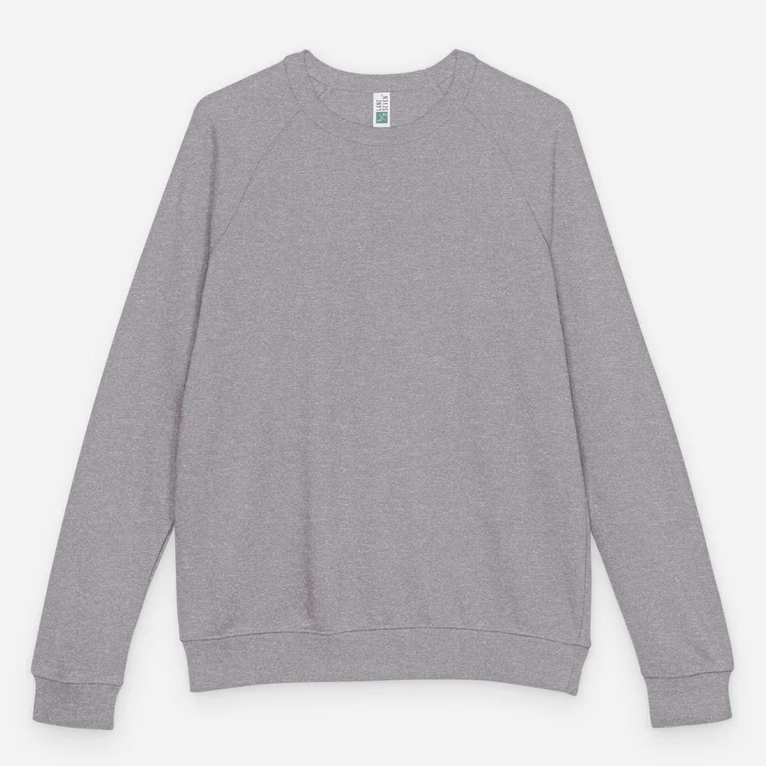 Unisex French Terry Raglan Crewneck | Lane Seven LS13004