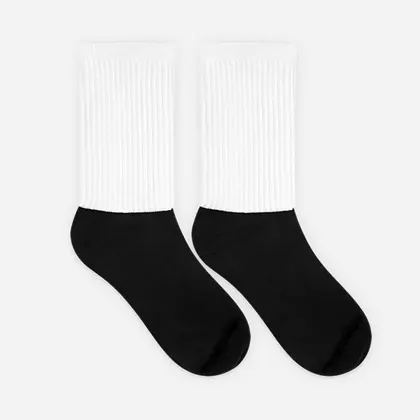 Black Foot Sublimated Socks