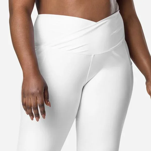 All-Over Print Crossover Leggings with Pockets