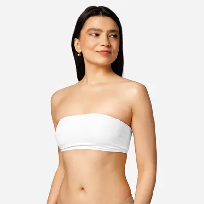 All-Over Print Bandeau Bikini Top