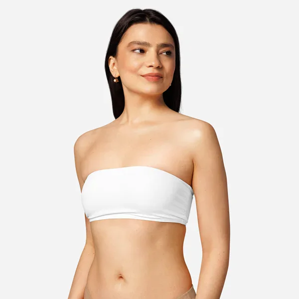 All-Over Print Bandeau Bikini Top