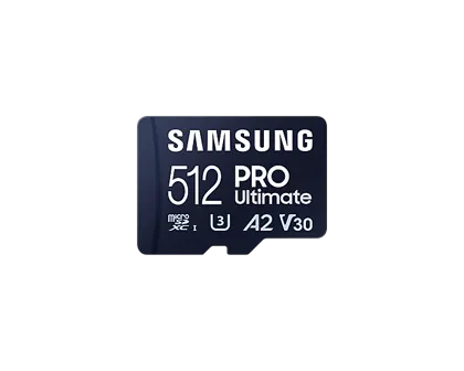 Samsung PRO Ultimate microSD card with reader