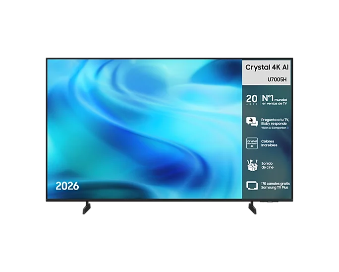 Samsung TV 43" Crystal 4K AI U7005H 4K Samsung Vision AI Smart TV (2026)