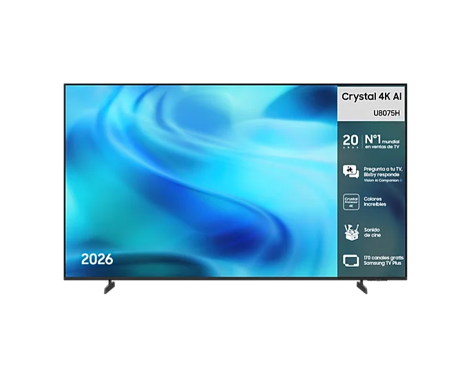 Samsung TV 65" Crystal 4K AI U8075H 4K Samsung Vision AI Smart TV (2026)