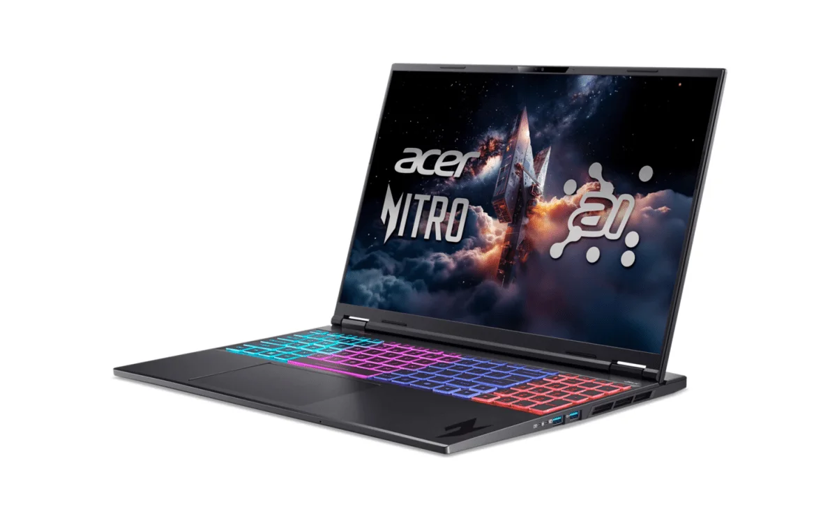 Alquila Laptop para juegos Acer Nitro 16S AI - AMD Ryzen™ 7 350 - 16GB - 1TB SSD - NVIDIA® GeForce® RTX™ 5070 Ti - Alemán (QWERTZ) desde 36,49 € al mes