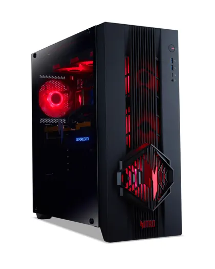 Alquila Computadora de escritorio para juegos Acer Nitro 70 AMD (N70X3D-100) - AMD Ryzen™ 7 9800X3D - 32 GB - SSD de 2 TB - NVIDIA® GeForce® RTX™ 5080 - desde 64,49 € al mes