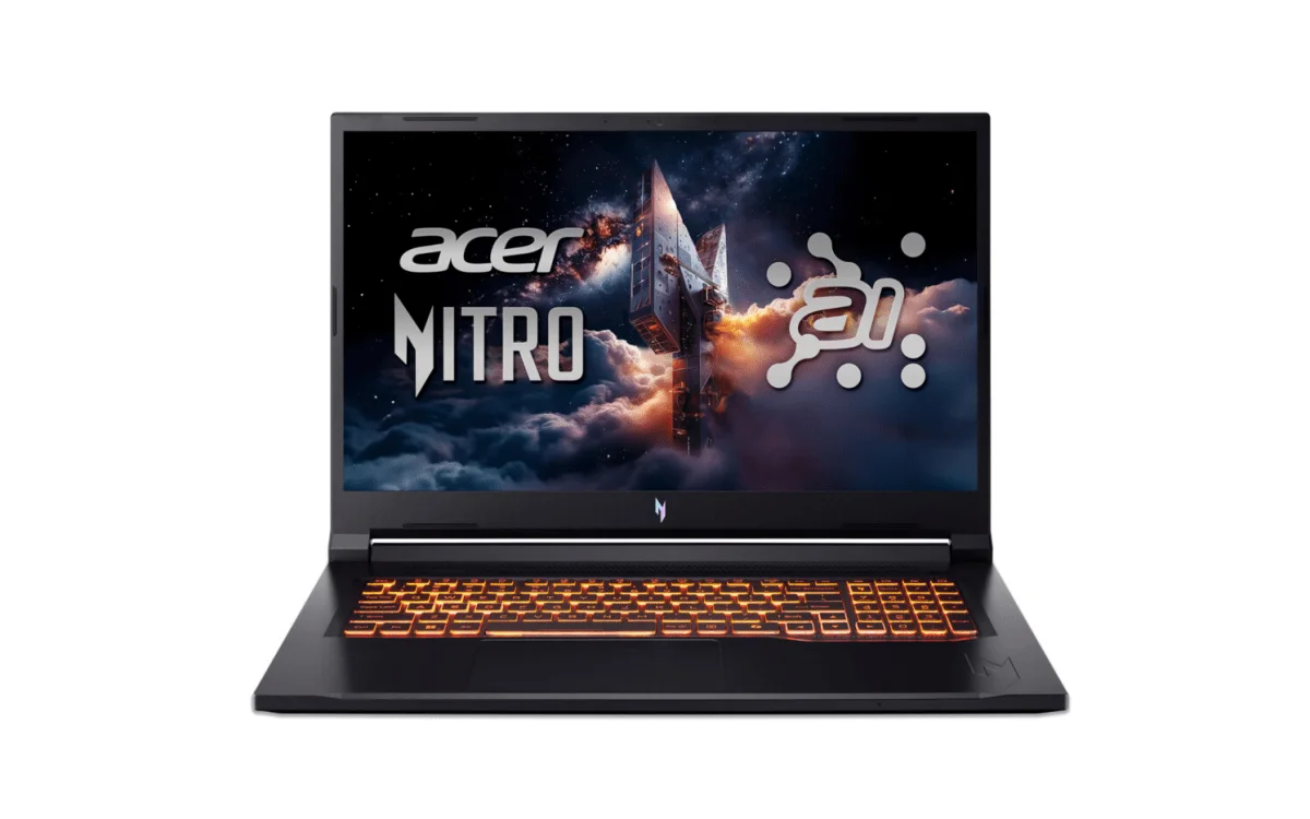 Alquila Portátil para juegos Acer Nitro V17 AI ANV17-41-R8PP - AMD Ryzen™ 7 260 - 32 GB - SSD de 1 TB - NVIDIA® GeForce® RTX™ 5060 - Alemán (QWERTZ) desde 72,49 € al mes