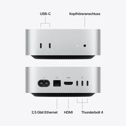 Apple Mac mini Mini-PC - M6 de 12 núcleos - 16 GB - SSD de 512 GB - CPU con GPU integrada de 12 núcleos