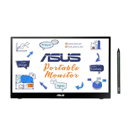 Alquila ASUS ZenScreen Ink MB14AHD - 14 Inch Portable USB Touch Monitor, Type-C, Micro HDMI, Auto Rotation, Lightweight , Kickstand, Tripod Base - IPS Panel desde 6,49 € al mes