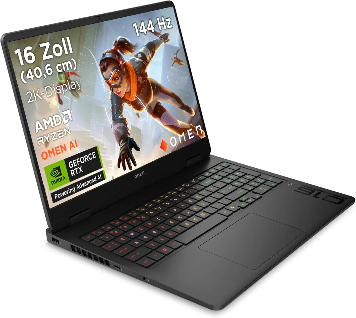 Alquila Portátil para juegos HP Omen 16 16-ap0091ng - AMD Ryzen™ 9 8940HX - 16 GB - SSD de 1 TB - NVIDIA® GeForce® RTX™ 5060 - Alemán (QWERTZ) desde 24,49 € al mes