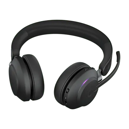 Jabra Evolve2 65 MS Stereo (USB-A) (incluye estación de carga) Auriculares inalámbricos para la oficina
