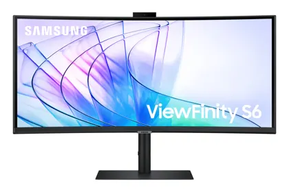 Samsung - 34" ViewFinity S6 (34") Ultra WQHD Curved LS34C652VAUXEN