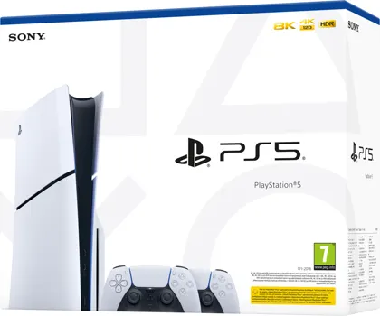 Sony PlayStation 5 Slim with Disc Drive - 2x DualSense® Wireless-Controller Bundle